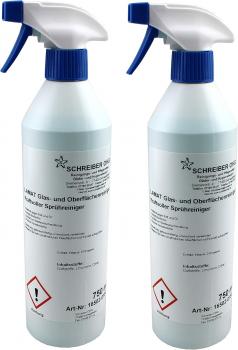 Lamat Profi Glas- und Oberflächenreiniger Kraftvoller Sprühreiniger 2x 750ml
